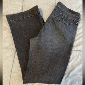 Kut from the Kloth jeans KFTK womens 10 blue denim trouser pants mid rise flare